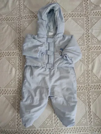 Combipilote vintage à capuche – Taille 6-9 mois (environ 68 cm) Très bon état