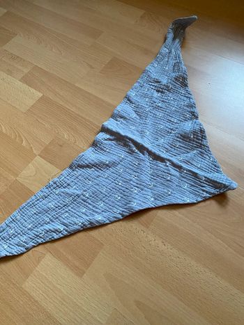 Foulard gris  motif ancre