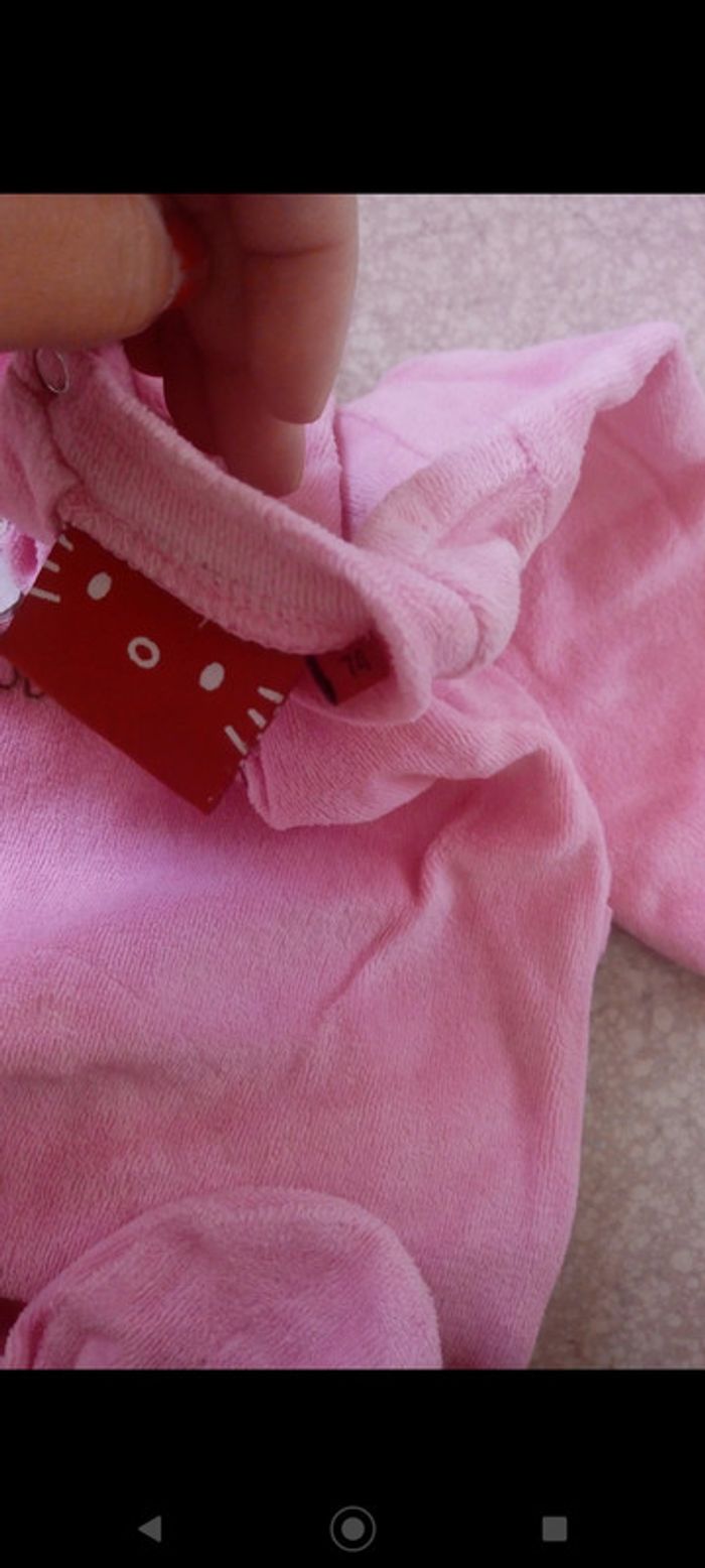 Pyjama dors bien en velours d'hiver Hello Kitty - photo numéro 2
