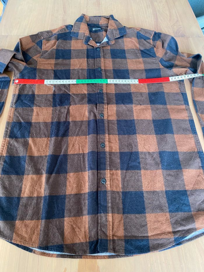 Chemise In Extenso marron et noire à gros carreaux taille M - photo numéro 12