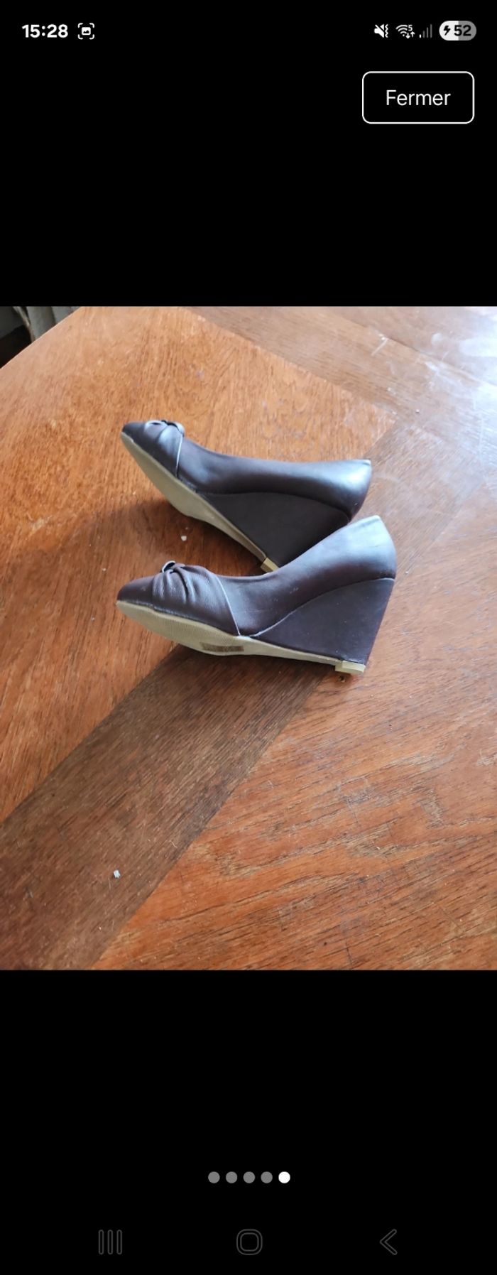 Escarpins mocassins talons compensé 8 cm - photo numéro 5