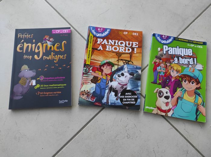 Livres enfants énigmes du CP au CE1 les incollables