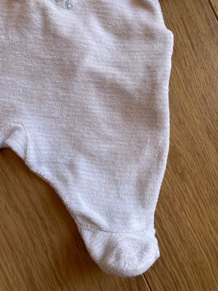 Pyjama naissance mixte chaud petit bateau bleu et blanc rayé mouton - photo numéro 7