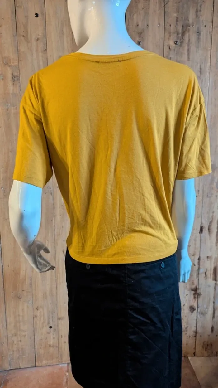 T-shirt effet noué Zara M - photo numéro 4