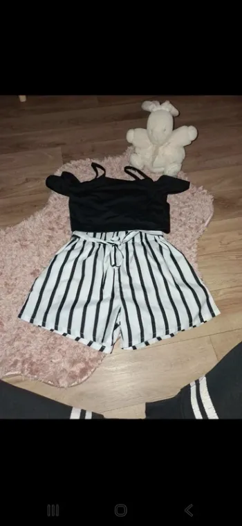 Ensemble fille 8 ans short + haut