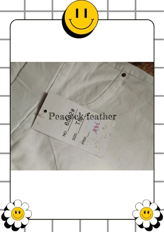 Pantalon blanc Jean tregging neuf étiqueté T6 - photo numéro 8