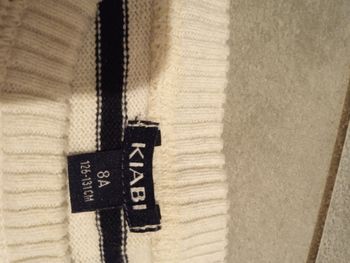 Pull fine maille motif marinière  neuf kiabi