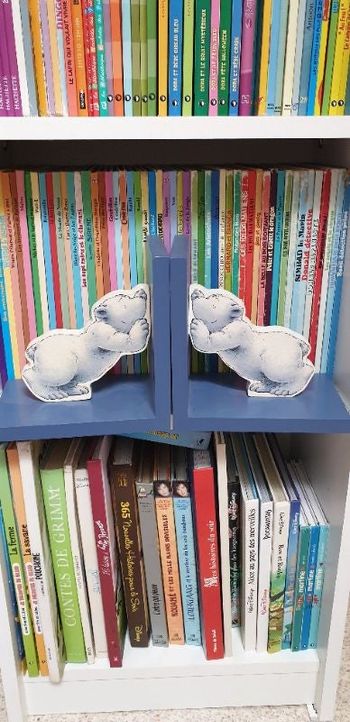 Lot de 2 serre livre ours blanc hallmark en bois