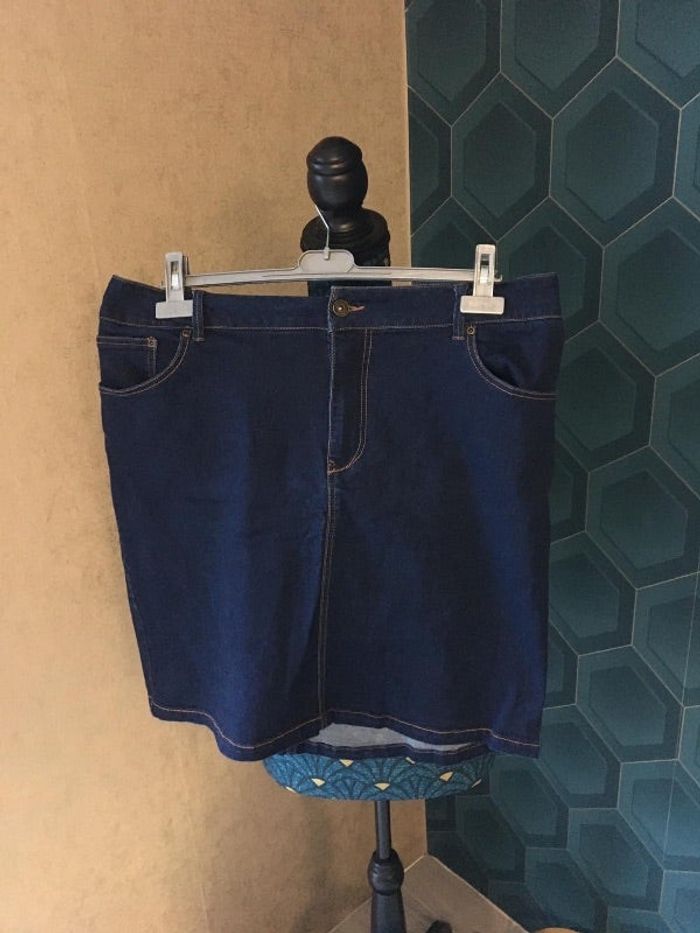 Jupe en jean taille réglable femme 50