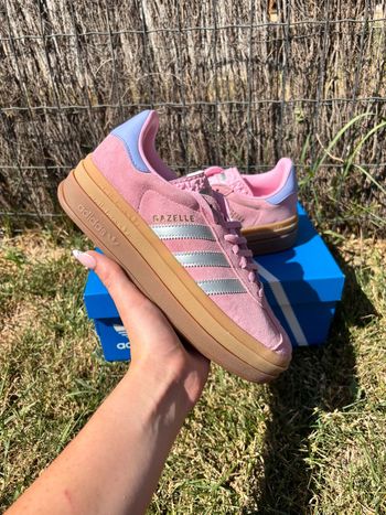 Baskets Basses Femme Adidas Gazelle Bold Rose -Taille 38