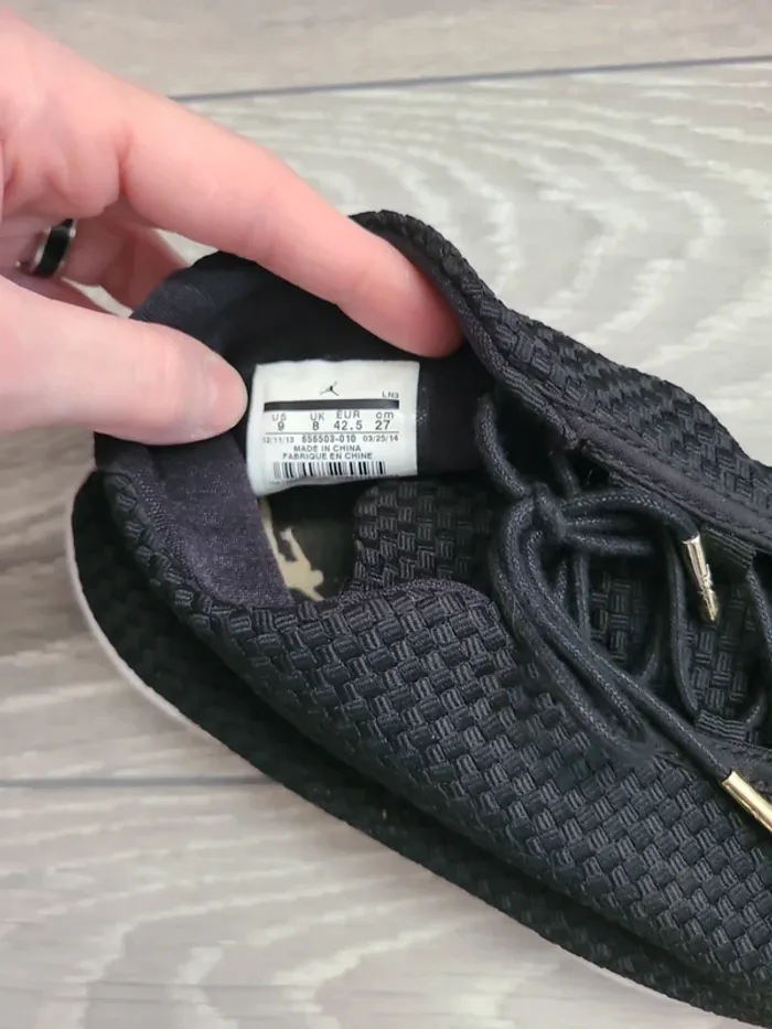 Baskets Jordan noires tissu 42.5 - photo numéro 4