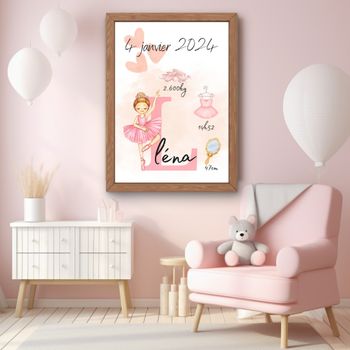 affiche naissance personnalisé