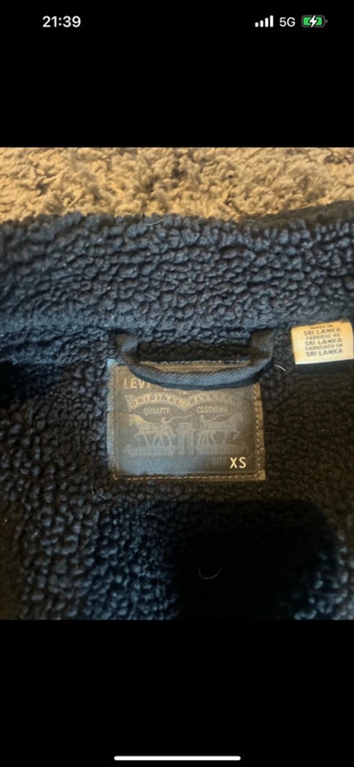 Veste en jean doublée Levis taille xs - photo numéro 7