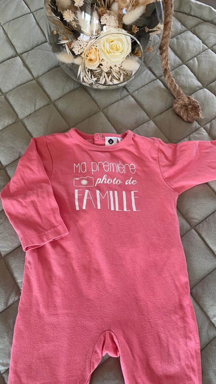 Pyjama coton 6 mois rose z - photo numéro 2