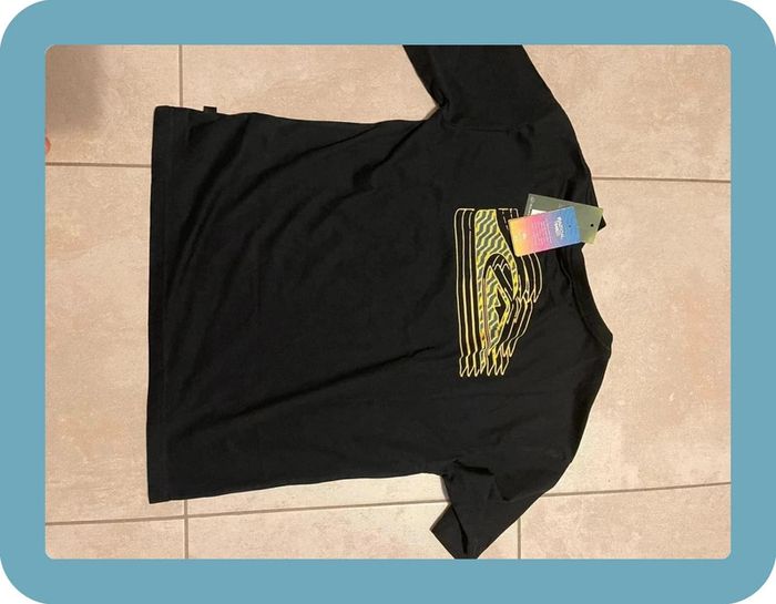 Beau t-shirt manches courtes noir garçon 14 ans QuickSilver - photo numéro 4
