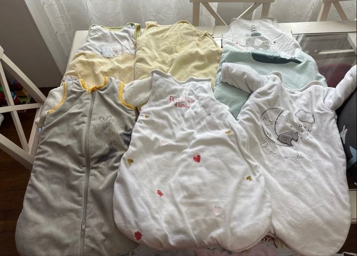 Lot de 6 gigoteuses taille 0/6 mois