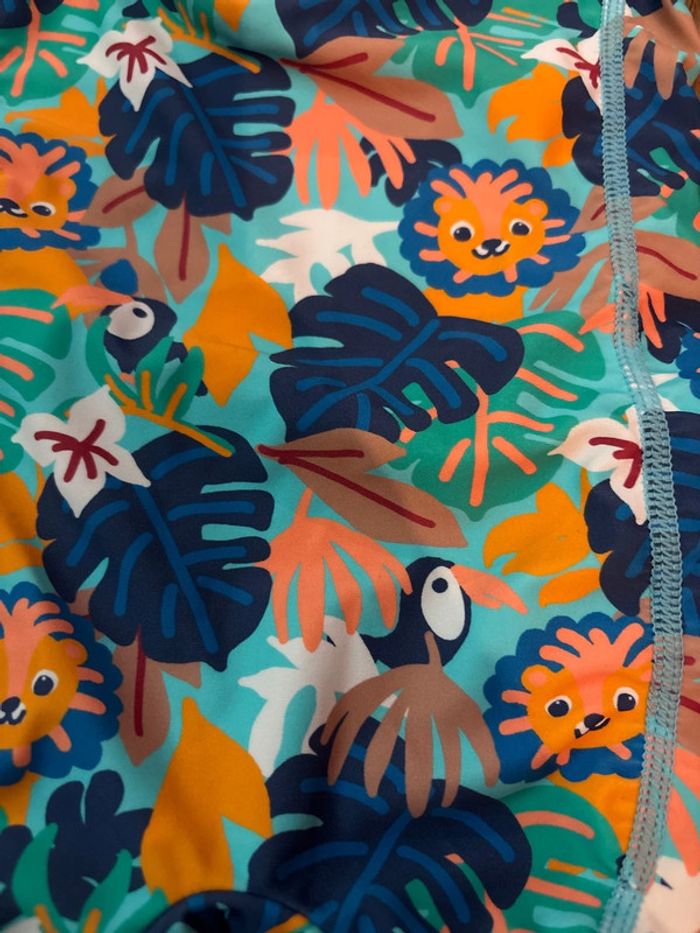 Maillot de bain Combi anti UV bleu orange lion 62/68 - photo numéro 3