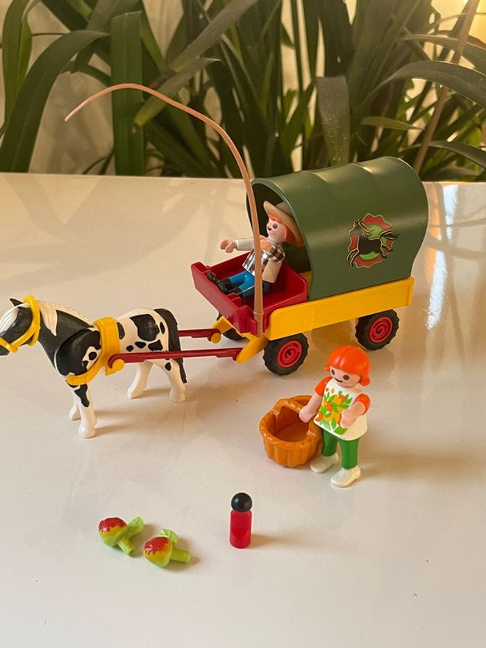 Playmobil enfants avec chariot et poney 6948 - photo numéro 2