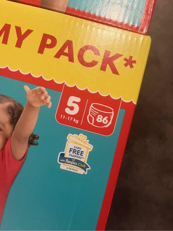 Pampers taille 5 pants maxi pack (2 cartons) - photo numéro 2
