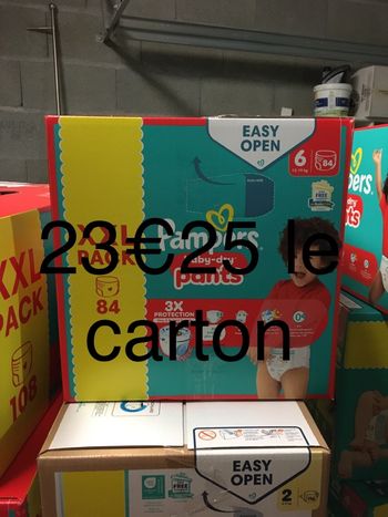 84 couches Pampers baby dry pants taille 6