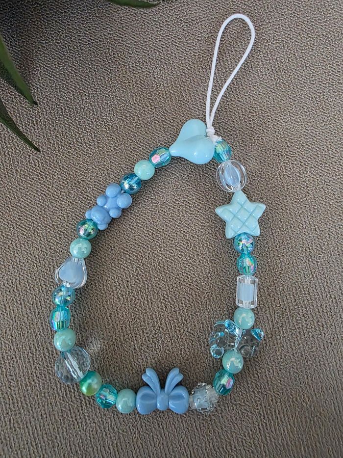 Lanière de telephone bleue neuve - photo numéro 2