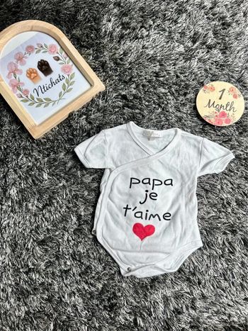 Body bébé 1 mois – Marque Babybou (taille grand)