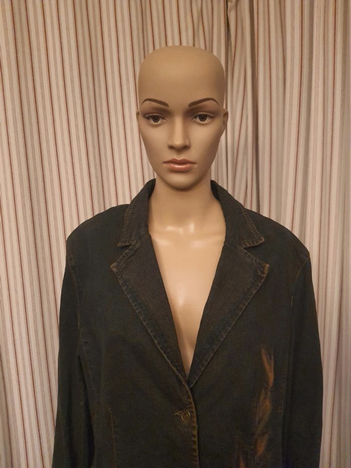Veste en Jean marine et marron Olsen fr 46 - photo numéro 18
