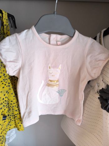 ✨ T-shirt Billieblush Rose Pâle - 6 mois