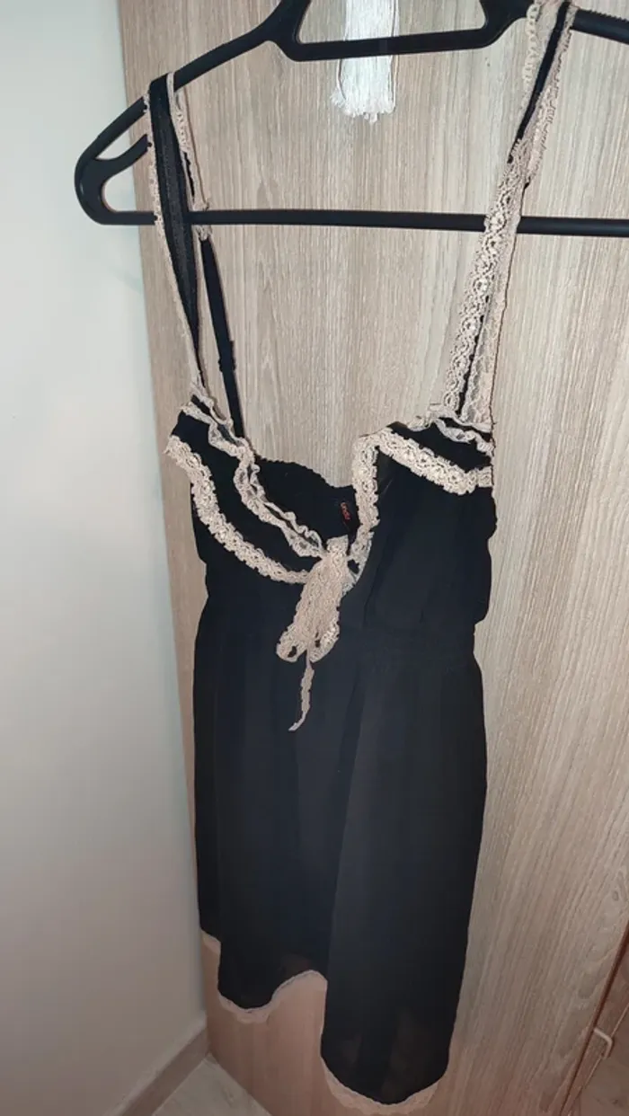 Tenue de nuit / nuisette noir