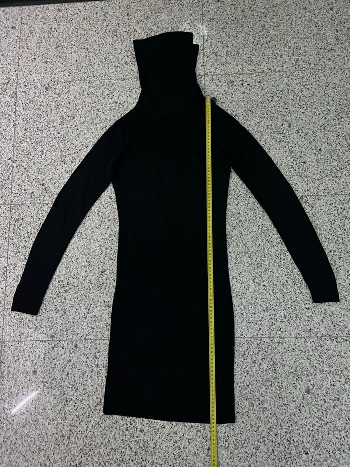 Robe noire col avec bouton S - photo numéro 8