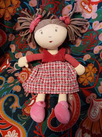 Moulin Roty - Ma poupée Lilirose brune fleur