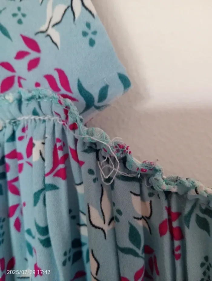 Robe longue turquoise - photo numéro 7