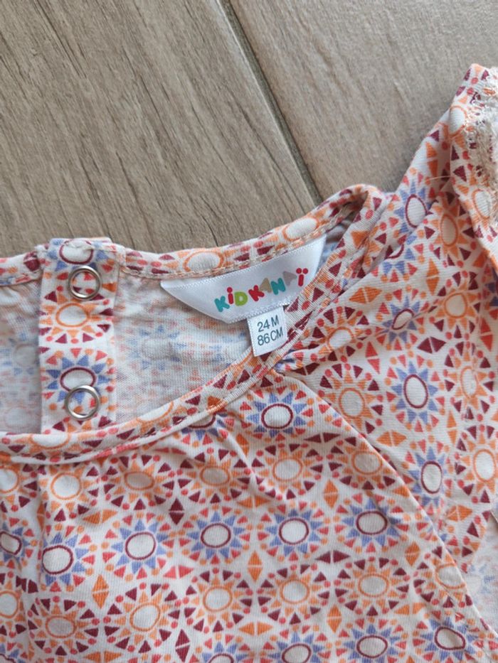 Tshirt fille orange taille 2 ans - photo numéro 3