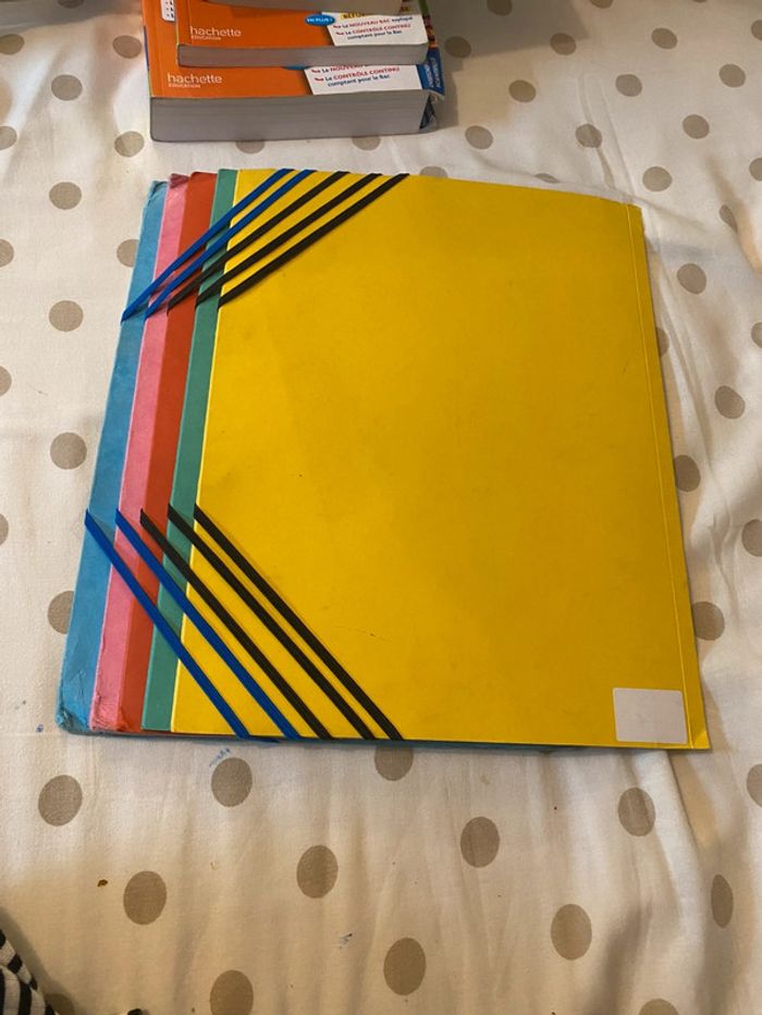 Lot de cinq pochettes cartonnée Multi couleur - photo numéro 4
