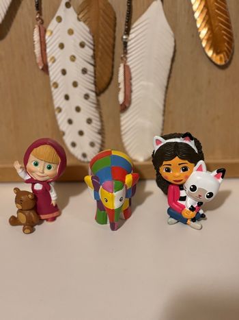 3 tonies elmer gabby Masha 