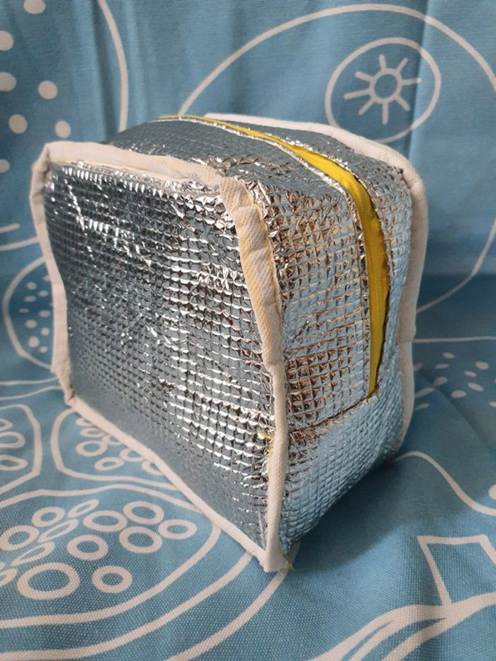 🐥 Sac À Déjeuner Pliable Jaune Kawaï 🐣 Isotherme et Léger pour Garçons et Filles - photo numéro 9