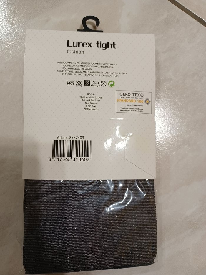 Collant noir pailletté - photo numéro 2