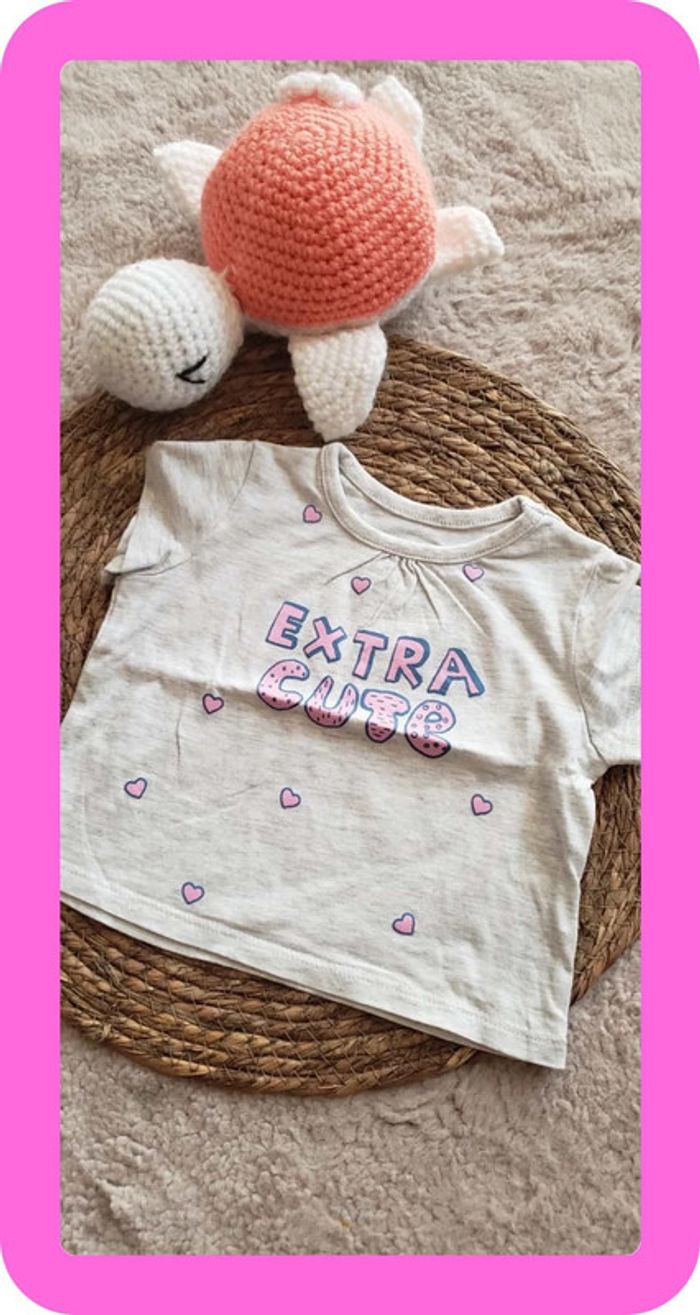 Tee shirt fille 6 mois