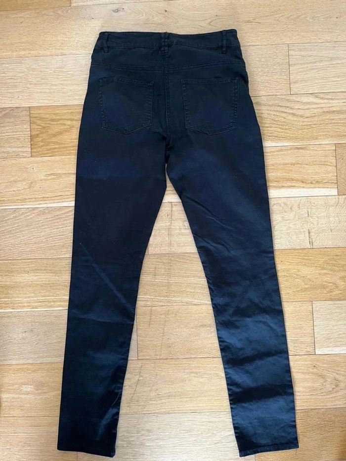 Pantalon jean slim skinny H&M taille 36 noir #EmmaLilleS36 - photo numéro 2
