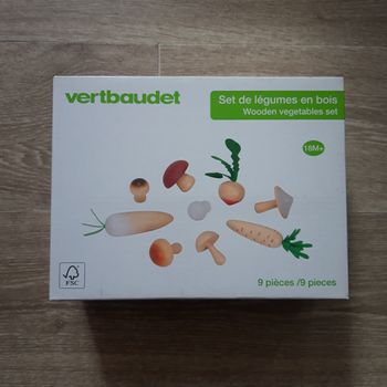 Jouet set de légumes en bois Vertbaudet