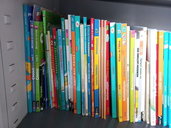 Divers manuels scolaires et fichiers élève du cp au cm2