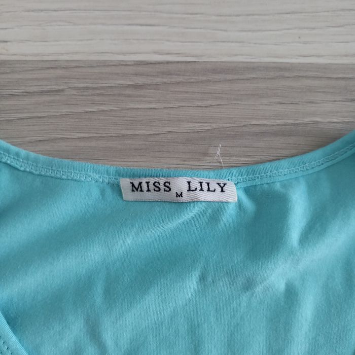 T-shirt femme turquoise Miss Lily taille M - photo numéro 2