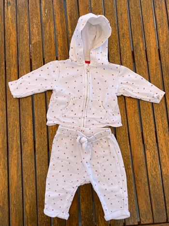 Ensemble blanc fille 6 mois