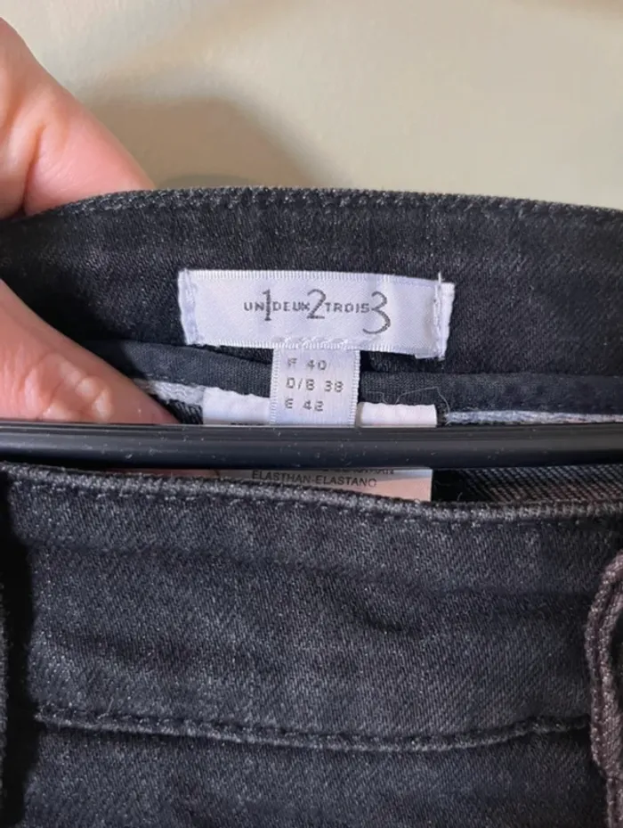 Pantalon noir droit femme 1.2.3 Paris – Taille 40 - photo numéro 5