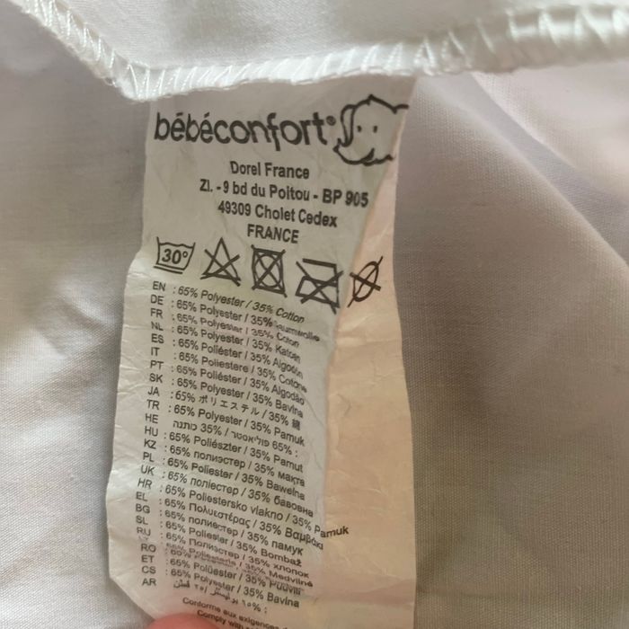 DRAP BLANC POUR MATELAS DE NACELLE BEBECONFORT - photo numéro 2
