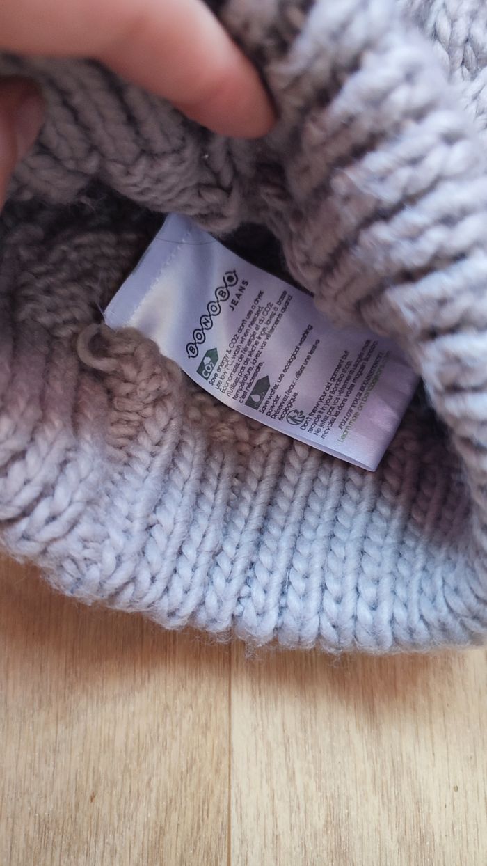 Bonnet beige Bonobo pompon - photo numéro 6