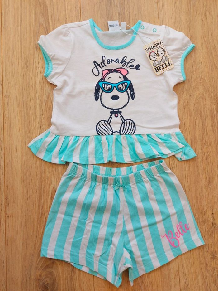 Ensemble Snoopy 12/18 mois