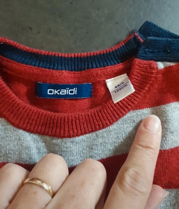 Petit pull à rayures - photo numéro 2