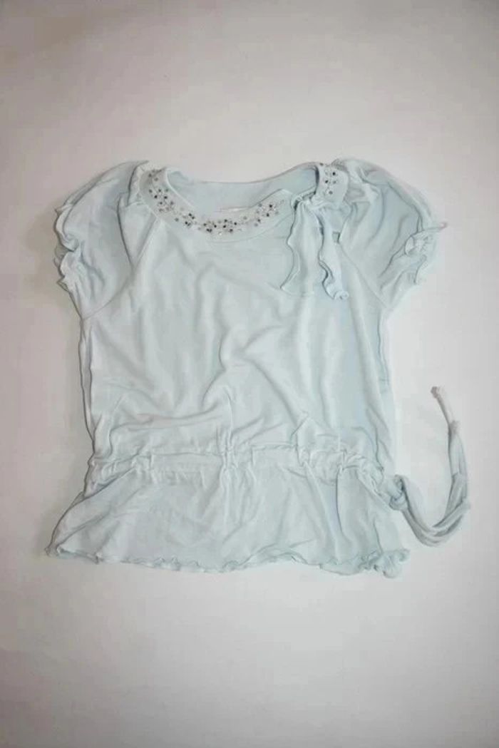 Tee shirt manches courtes bleu ciel Catimini 3 ans