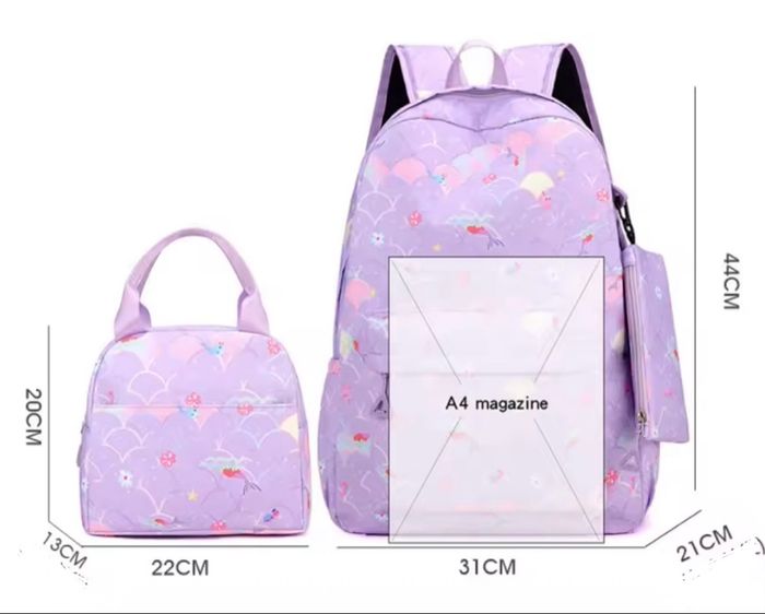 Ensemble 3 pièces sac à dos, sac à collation et plumier assortis KPop Demon Hunters Neuf et emballé - photo numéro 9